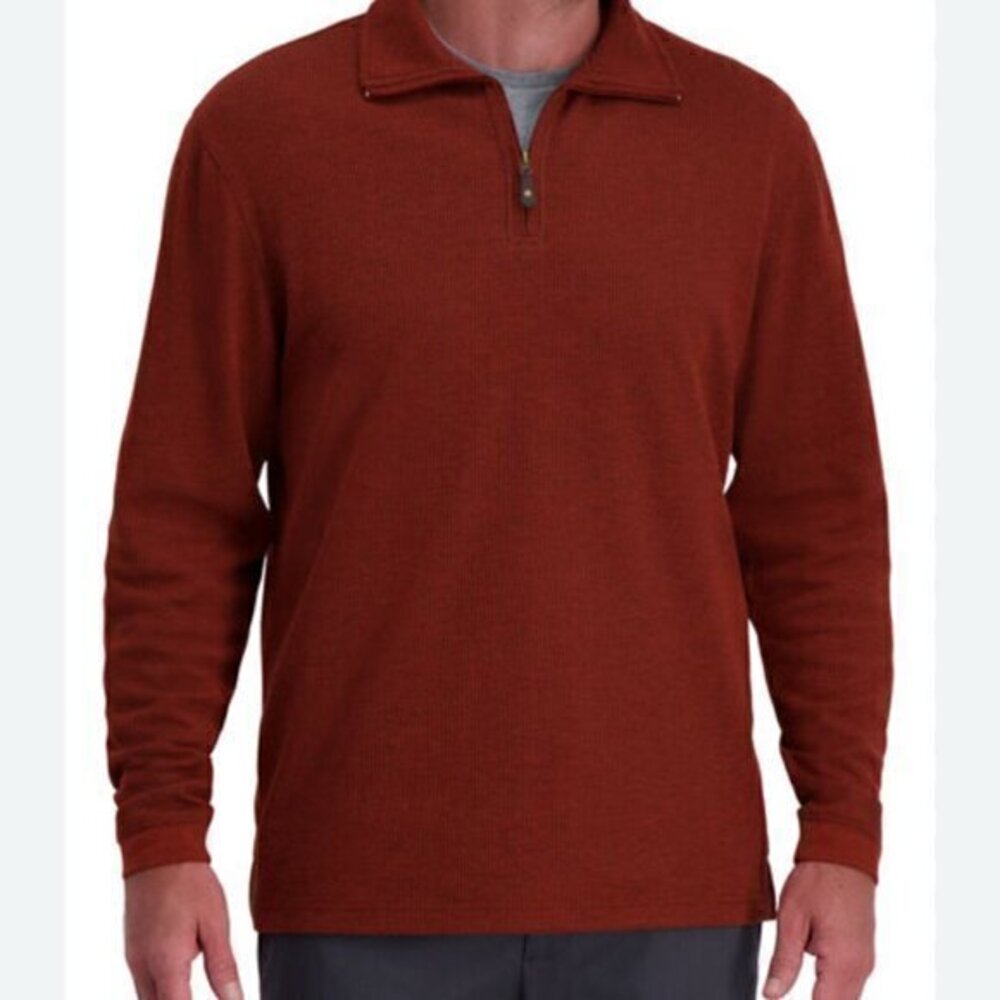 Banana Republic Men's Never Tuck Long Sleeve 1/4 Zip Ottoman Solid Pullover S/P - Picture 1 of 9